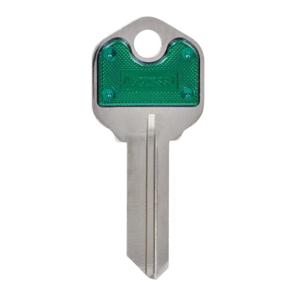 Hillman House of Office 66-Single Sided Universal Key Blank&#44; Green - Pack of 10 5005212